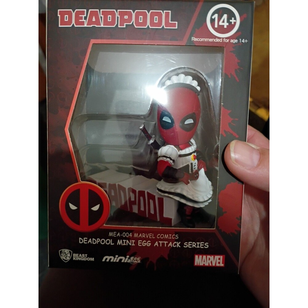 Beast Kingdom Deadpool Mini Egg Attack Series Figure Maid Outfit Package-a2